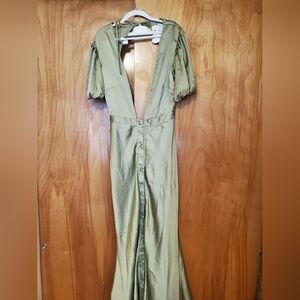 Olive Green Women's Jumpsuit